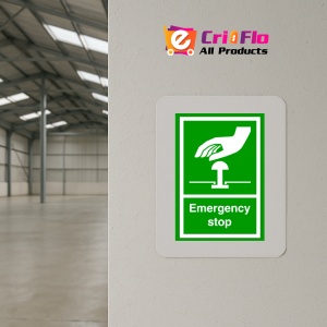 Indicator Sign emergency stop, Sticker autocolant - Img 4