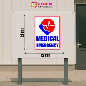 Indicator Sign medical emergency, Sticker autocolant - Img 2