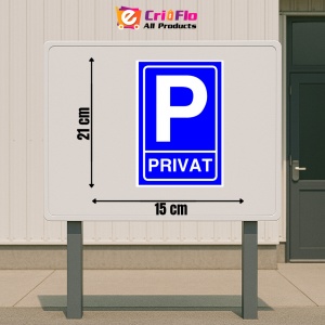 Indicator Sign privat PARKING, Sticker autocolant - Img 2