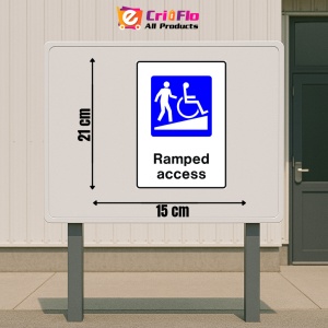 Indicator Sign ramped access, Sticker autocolant - Img 2