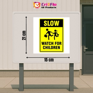 Indicator Sign slow watch for children, Sticker autocolant - Img 2