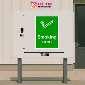 Indicator Sign smoking area, Sticker autocolant - Img 2