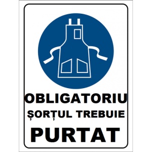Indicator Sortul trebuie purtat, Sticker autocolant