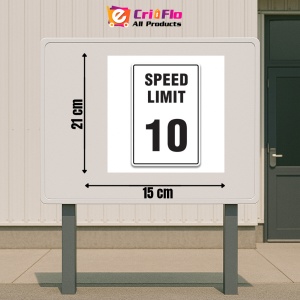 Indicator Speed Limit 5 MPH Sign, Sticker autocolant - Img 2