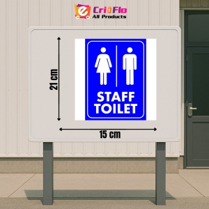 Indicator Staff Toilet Blue Sign, Sticker autocolant - Img 2