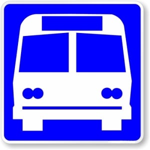 Indicator statie de autobuz, Sticker autocolant