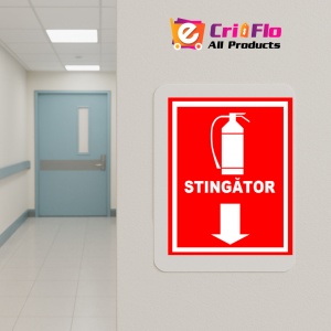 Indicator Stingator cu sageata in jos, Sticker autocolant - Img 5