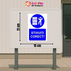 Indicator Stivuiti corect indicator de obligativitate, Sticker autocolant - Img 2