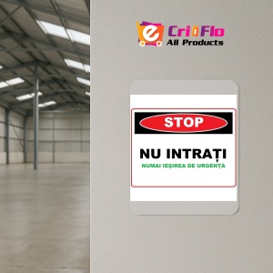 Indicator Stop nu intrati nu iesirea de urgenta, Sticker autocolant - Img 4