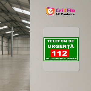 Indicator sunati la 112 daca sunteti intr-o situatie de urgenta, Sticker autocolant - Img 4