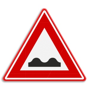 Indicator Suprafata rutiera slaba in fata, Sticker autocolant