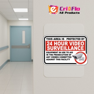 Indicator This Area Is Protected By 24 Hour Video Sign, Sticker autocolant - Img 5