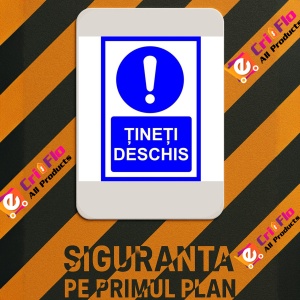 Indicator Tineti deschis, Sticker autocolant - Img 3