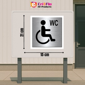 Indicator Toaketa pentru persoane cu dizabilitati, Sticker autocolant - Img 2