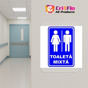 Indicator Toaleta mixta, Sticker autocolant - Img 5