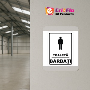 Indicator Toaleta pentru barbati, Sticker autocolant - Img 4