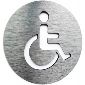 Indicator Toaleta pentru toaleta pentru dizabilitati pentru baie, Sticker autocolant
