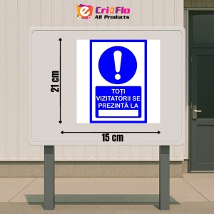 Indicator Toti vizitatorii se prezinta, Sticker autocolant - Img 2