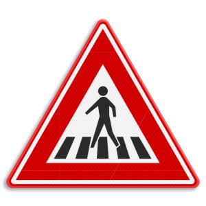 Indicator Trecere pentru avertizare pieton, Sticker autocolant