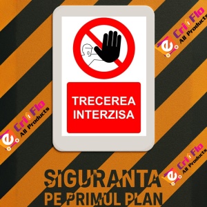 Indicator Trecerea interzisa indicator de interzicere 1, Sticker autocolant - Img 3