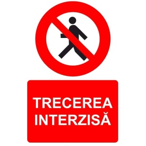 Indicator Trecerea interzisa indicator de interzicere, Sticker autocolant