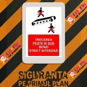 Indicator Trecerea peste si sub benzi strict interzisa indicator de interzicere, Sticker autocolant - Img 3