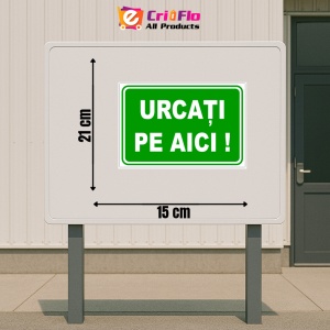 Indicator Urcati pe aici, Sticker autocolant - Img 2