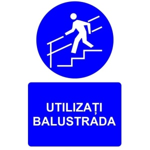 Indicator Utilizati balustrada indicator de obligativitate, Sticker autocolant