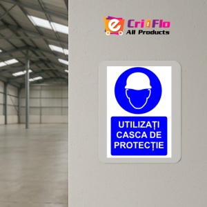 Indicator Utilizati casca de protectie indicator de obligativitate, Sticker autocolant - Img 4