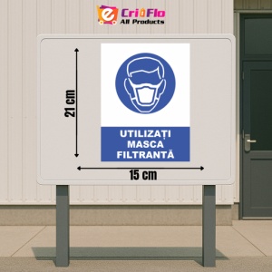 Indicator Utilizati masca filtranta, Sticker autocolant - Img 2
