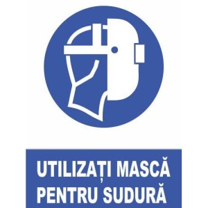 Indicator Utilizati masca pentru sudura, Sticker autocolant
