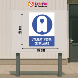 Indicator Utilizati vesta de salvare, Sticker autocolant - Img 2