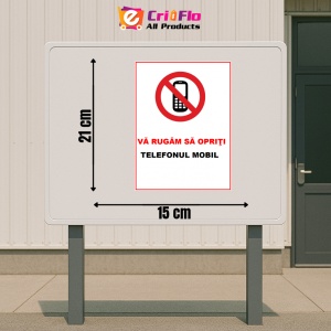 Indicator Va rugam sa opriti telefonul mobil, Sticker autocolant - Img 2