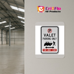 Indicator Valet Parking Only Tow Away Zone Sign, Sticker autocolant - Img 4