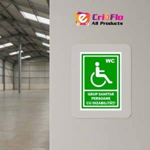 Indicator Verde grup sanitar persoane cu dizabilitati, Sticker autocolant - Img 4