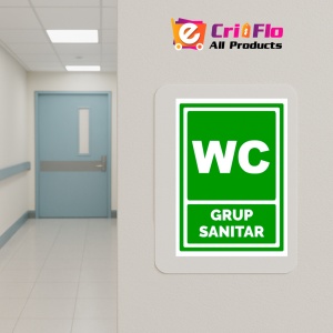 Indicator Verde pentru wc grup sanitar, Sticker autocolant - Img 5