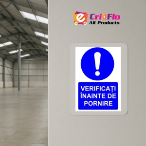 Indicator Verificati inainte de pornire indicator de obligativitate, Sticker autocolant - Img 4