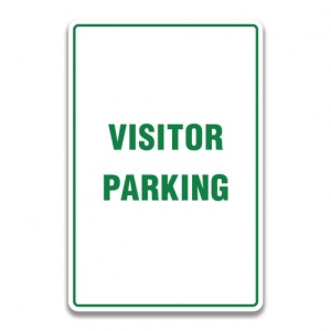 Indicator VISITOR PARKING SIGN, Sticker autocolant