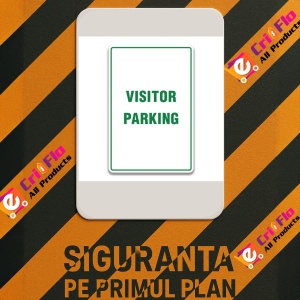 Indicator VISITOR PARKING SIGN, Sticker autocolant - Img 3
