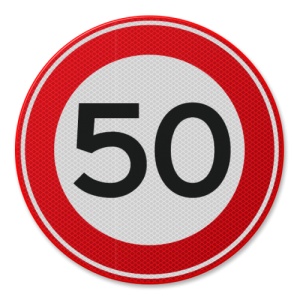 Indicator Viteza maxima 5 km, Sticker autocolant