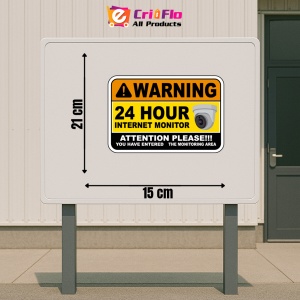 Indicator Warning 24 Hour Internet Monitor Sign, Sticker autocolant - Img 2