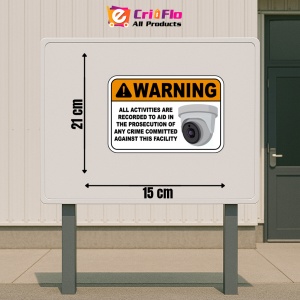 Indicator Warning All Activities Are Recorded Sign, Sticker autocolant - Img 2