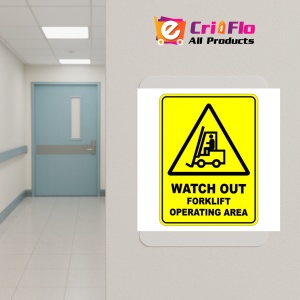 Indicator Watch Out Forklift Operating Area Safety Sign, Sticker autocolant - Img 5