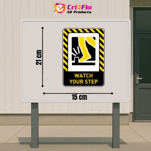 Indicator Watch Your Step Signs, Sticker autocolant - Img 2
