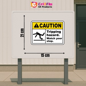 Indicator Watch Your Step Tripping Hazard Sign, Sticker autocolant - Img 2