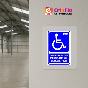 Indicator WC pentru persoane cu dizabilitati, Sticker autocolant - Img 4