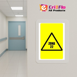 Indicator Zona 22 indicator de avertizare, Sticker autocolant - Img 5