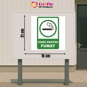 Indicator Zona pentru fumat, Sticker autocolant - Img 2