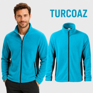 Jachetă Polar Fleece tip Bluză Hanorac Bărbați Călduroasă cu Fermoar Malfini Frosty 527 – 220 g/m² - Img 16