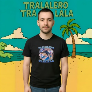 Meme Italian ** Tricou Tralalero Tralala Copii | Dama | Barbat - Img 9